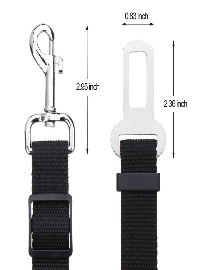 MIXEN Dog Seat Belt for Car - 2 Pack Dog Car Harness - Adjustable Dog Seatbelt Harness - Durable Nylon Dog Seat Belt Harness - Dog Car Seat Belt with Stainless Hook & Clip - Safety Seat Belt for Dogs - Image 3